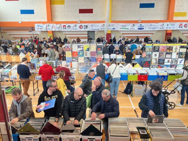 La palestra del Bearzi durante Vinyl Udine (marzo 2025)